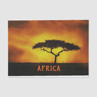 Afrikanische Landschaft Acacia Tree Seidenpapier