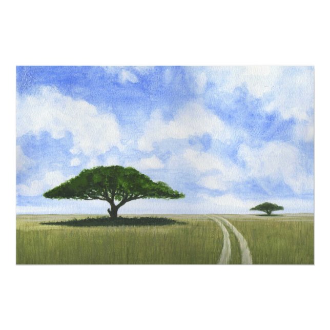 Afrikanische Landschaft Fotodruck (Vorne)