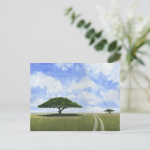 Afrikanische Landschaft Postkarte