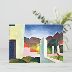 Afrikanische Landschaftsmalerei von August Macke Karte