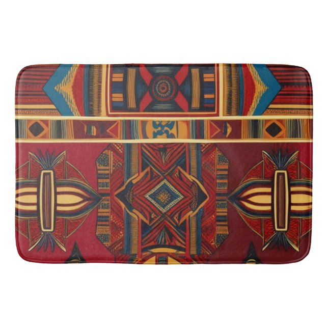 Afrikanische Leinwand Badematte (Vorderseite)