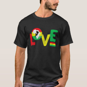 Afrikanische Liebe Schwarze Geschichte Prix Afrika T-Shirt