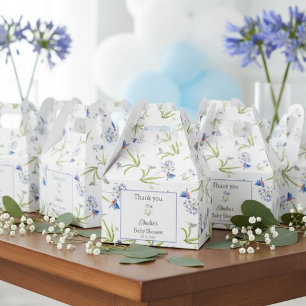 Afrikanische Lilie mit Blaumeisen-Mutter und Baby Geschenkschachtel