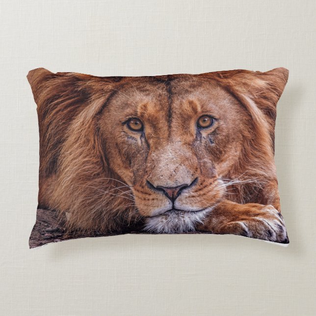 Afrikanische Lion Dekokissen (Vorderseite)