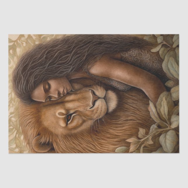 Afrikanische Lion Seidenpapier (Vorderseite)