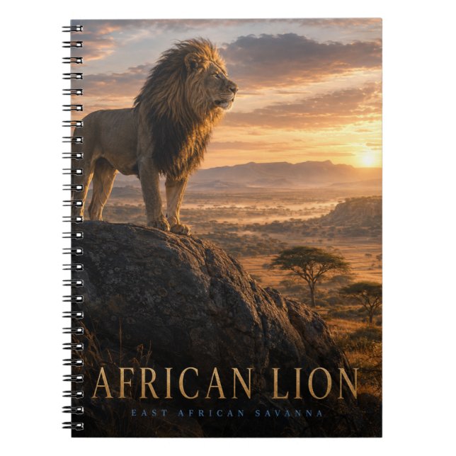Afrikanische Löwen-Savanne-Tiere Notizblock (Vorderseite)