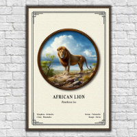 Afrikanische Löwen-Zoologie-Serie