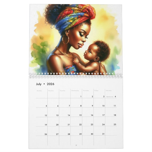 Afrikanische Mamas Kalender (Jul 2026)