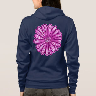 Afrikanische Margerite-Blume, realistische Illustr Hoodie