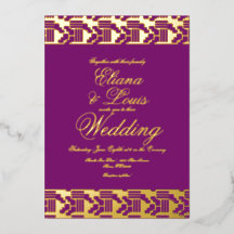 Afrikanische Markierung von Hochzeitsfolien