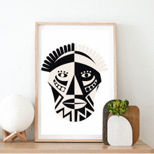 Afrikanische Maske Poster