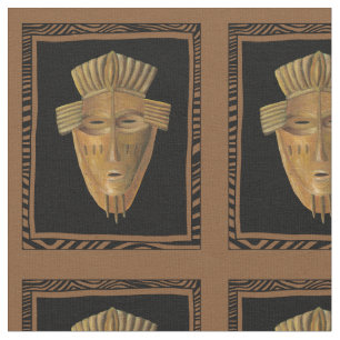 Afrikanische Masken-Malerei von Chariklia Zarris Stoff