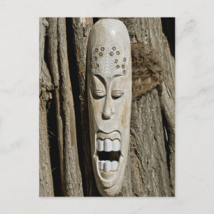 Afrikanische Masken-Postkarte Postkarte