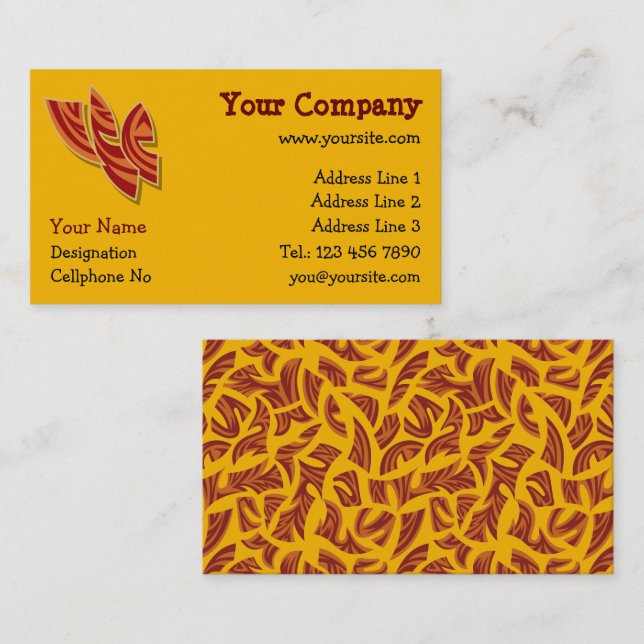 Afrikanische Masken Visitenkarte (Vorne/Hinten)