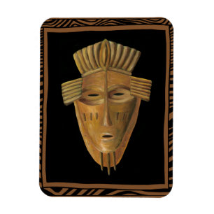 Afrikanische Maskenmalerei von Chariklia Zarris Magnet