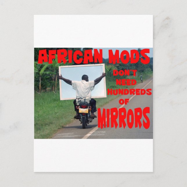 afrikanische Mod Postkarte (Vorderseite)