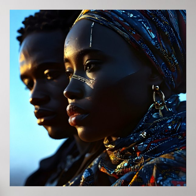 Afrikanische Modekunst Poster (Vorne)