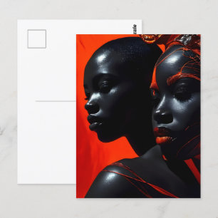 Afrikanische Modekunst Postkarte