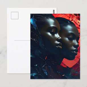 Afrikanische Modekunst Postkarte