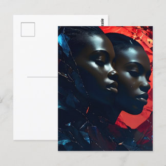 Afrikanische Modekunst Postkarte