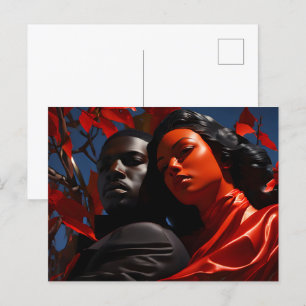 Afrikanische Modekunst Postkarte