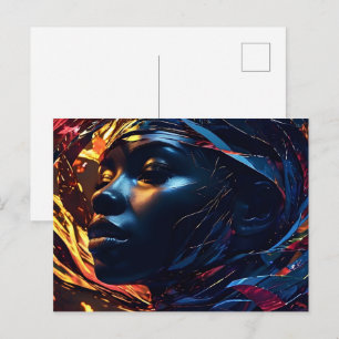 Afrikanische Modekunst Postkarte