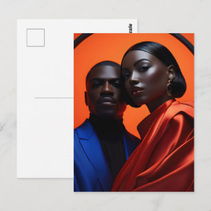 Afrikanische Modekunst Postkarte
