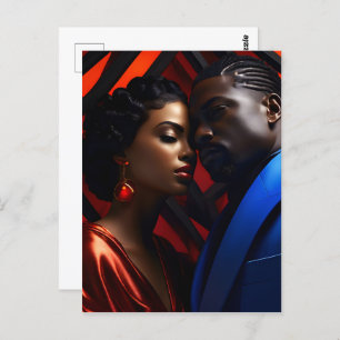 Afrikanische Modekunst Postkarte