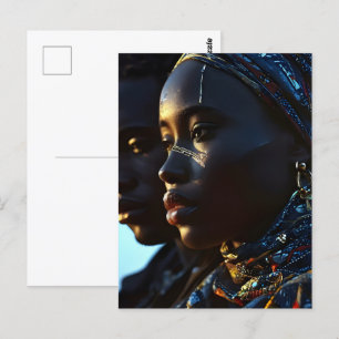 Afrikanische Modekunst Postkarte