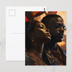 Afrikanische Modekunst Postkarte