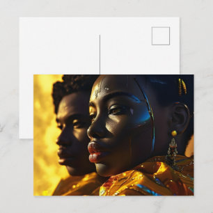 Afrikanische Modekunst Postkarte