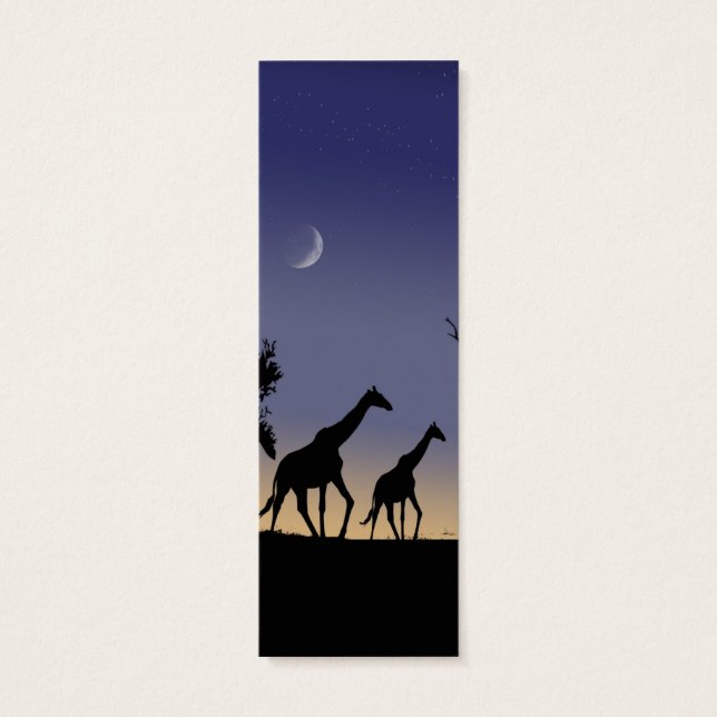 Afrikanische Morgendämmerung - Giraffen (Rückseite)