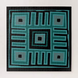 Afrikanische Mud Cloth Pattern Puzzle