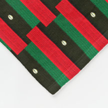 Afrikanische Muscheln und Rote Crochet Print auf