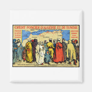 Afrikanische NordGewerkschaft des Kredit-1900 Magnet