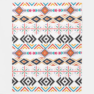 afrikanische Ornamente Fleece Blanket, groß 60" x