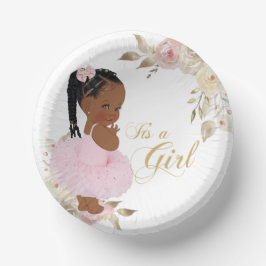 Afrikanische Princess Baby Shower Paper Plate Pappteller