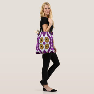 Afrikanische Print-Gewebe Ethnic-Blume Tote Bag