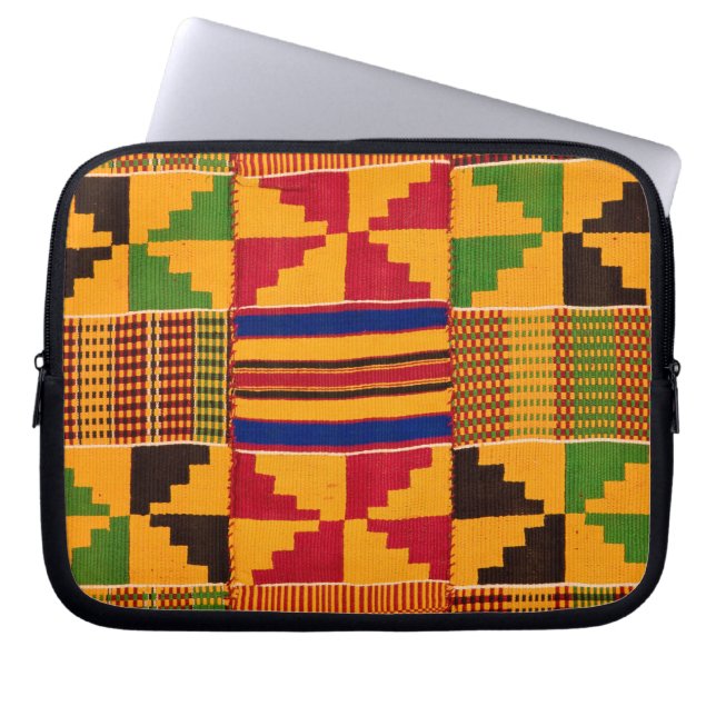 afrikanische Print Laptopschutzhülle (Vorderseite)