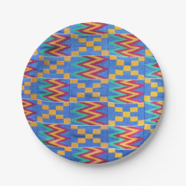 afrikanische Print Pappteller