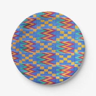 afrikanische Print Pappteller