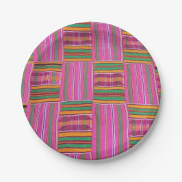 afrikanische Print Pappteller