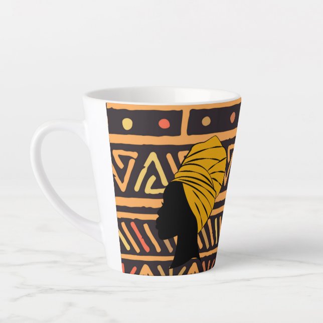 Afrikanische Print-Tasse in mehreren Farben Milchtasse (Links)