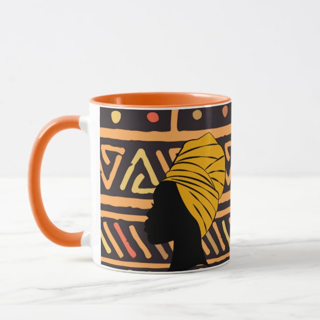 Afrikanische Print-Tasse in mehreren Farben Tasse (Links)