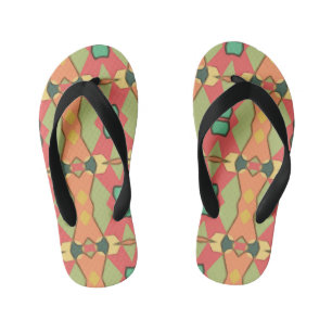 Afrikanische Printkinder flippen Flops Kinderbadesandalen