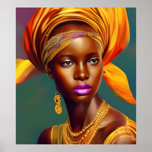 Afrikanische Prinzessin 5 Goldschmuck Poster (Vorne)