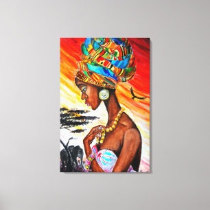 Afrikanische Prinzessin Leinwanddruck