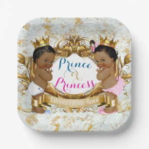 afrikanische Prinzessin oder Prinzessin: Elegante Pappteller