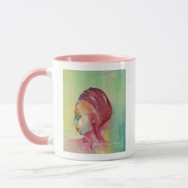 Afrikanische Prinzessin-Tasse für Kaffee, heiße Sc Tasse (Links)
