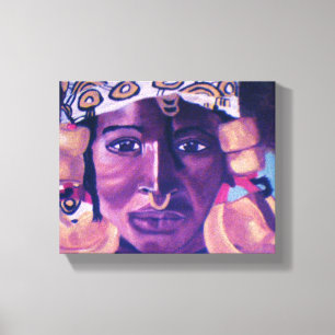 AFRIKANISCHE QUEEN-Leinwand Leinwanddruck